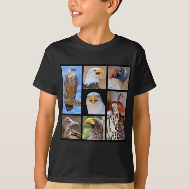 Raubvögel von Mosaiken T-Shirt (Vorderseite)