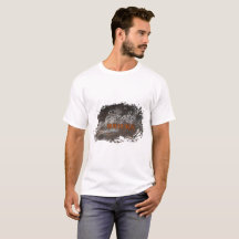 Rauch auf dem Ziegelstein-grundlegenden T - Shirt