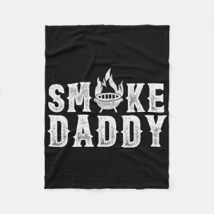 Rauch Daddy Grillen Grill Rauchen Funny Grillen Va Fleecedecke