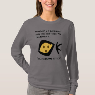 Rauch grau "Awestruck" Langschlauch Boomerang T-Shirt