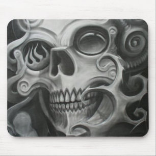 Rauch-Schädel Mousepad