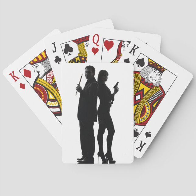 Rauch-u. Dolch-Spielkarten, Paare Spielkarten (Rückseite)