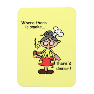 Rauch und Abendessen-T - Shirts und Geschenke Magnet