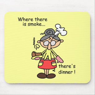 Rauch und Abendessen-T-Shirts und Geschenke Mousepad