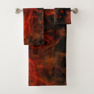 Rauch und Flammen Badhandtuch Set