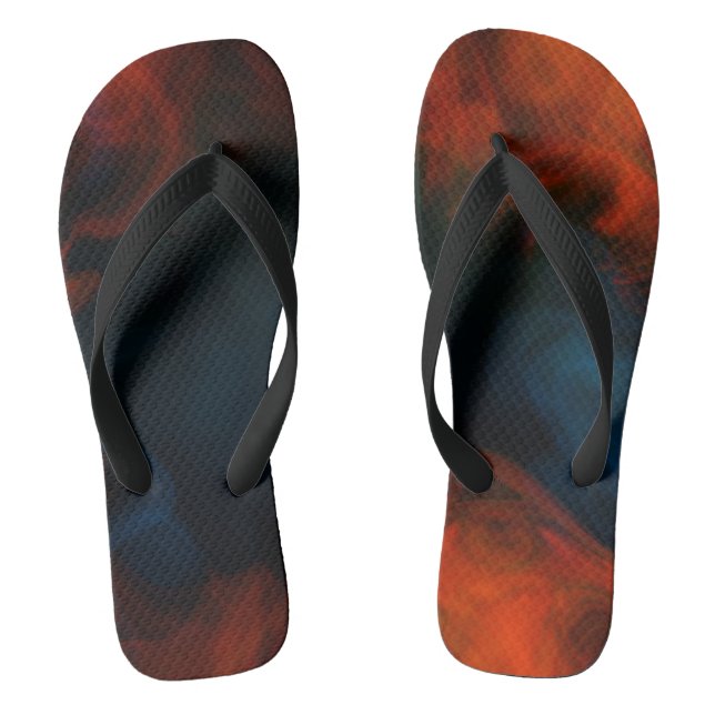 Rauch und Flammen Flip Flops (Fußbett)