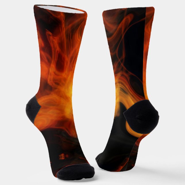 Rauch und Flammen Socken (Gewinkelt)