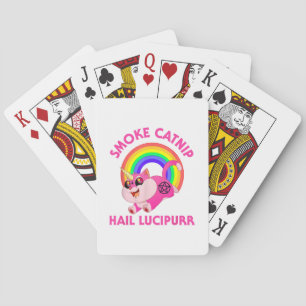 Rauche Katzenminze, Grüß Lucipurr, Lustige Satan K Spielkarten