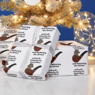Rauchen auf dem Weg zum guten Rutschen Geschenkpapier