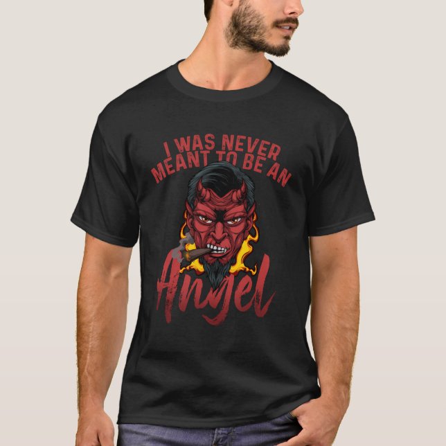 Rauchen bösartige Flammen, die ich nie sein wollte T-Shirt (Vorderseite)