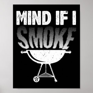 Rauchen für Männer Vater Grillen Fleisch Grillen R Poster
