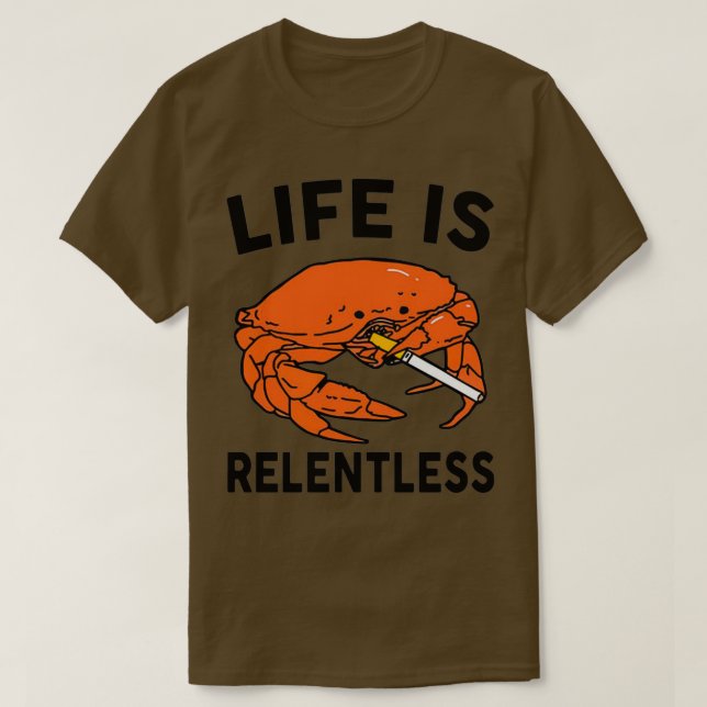 Rauchen ist ein unnachgiebiger Aufkleber T-Shirt (Design vorne)