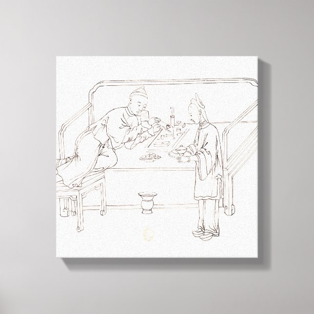 Rauchen Leinwanddruck (Vorderseite)