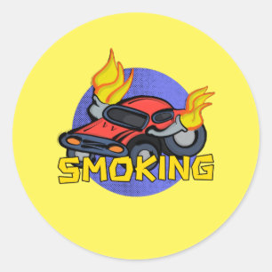 Rauchen Runder Aufkleber