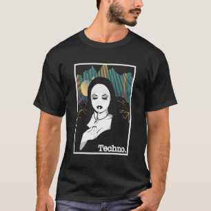 Rauchen Techno Nun Religion Elektronische Bassmusi T-Shirt