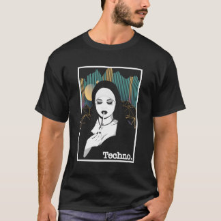 Rauchen Techno Nun Religion Elektronische Bassmusi T-Shirt