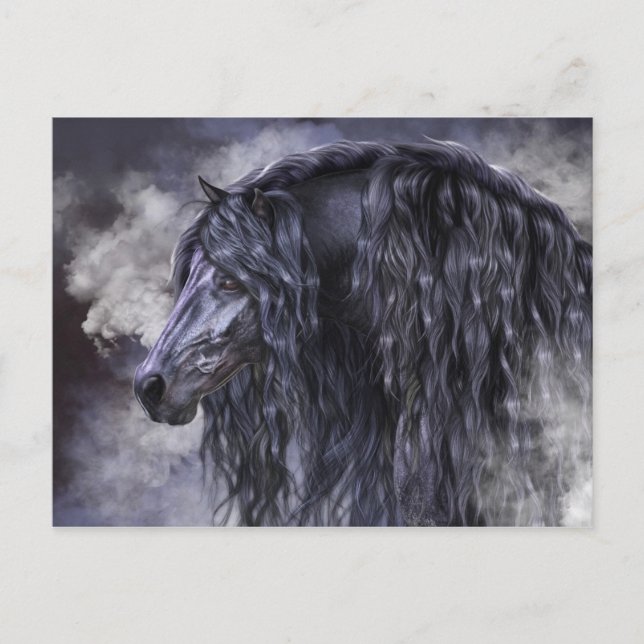 Rauchen und Ebony Postkarte (Vorderseite)