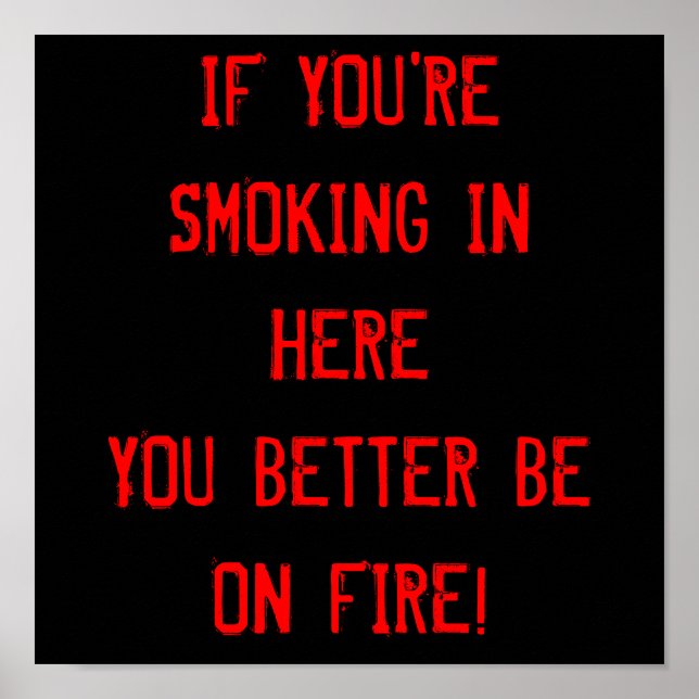 Rauchen verboten poster (Vorne)