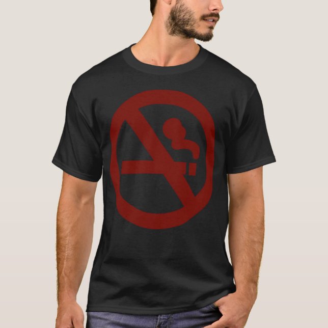 Rauchen verboten T-Shirt (Vorderseite)