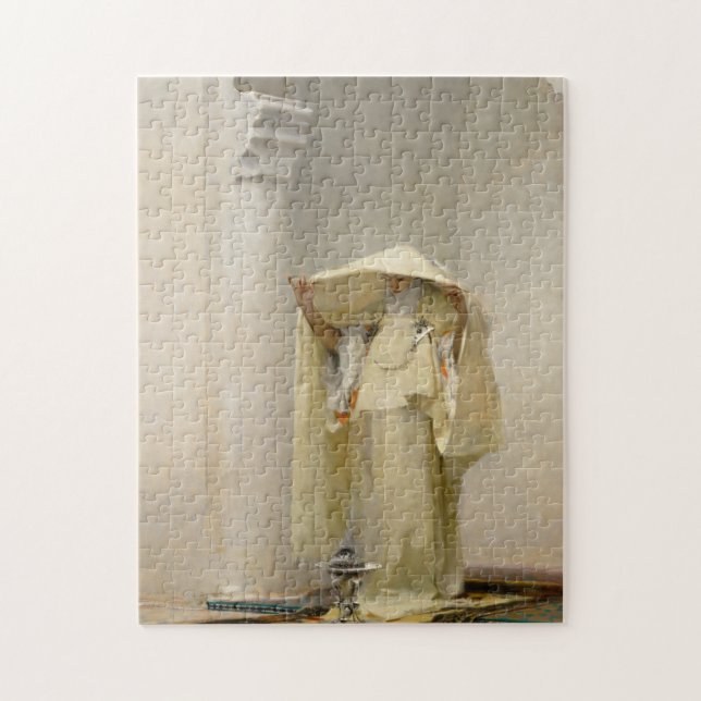 Rauchen von Ambergris, 1880 von John Singer Sargen (Vertikal)