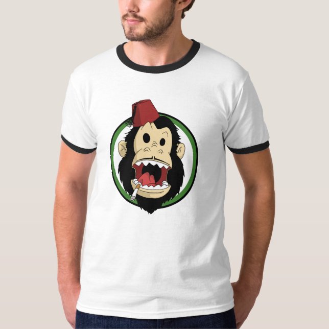 rauchender Affe T-Shirt (Vorderseite)