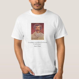 Rauchender T - Shirt Mark- Twainrohres