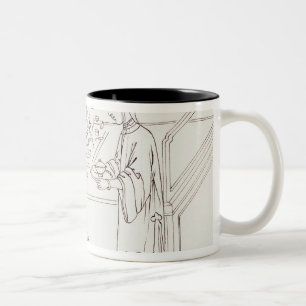 Rauchendes Opium Zweifarbige Tasse