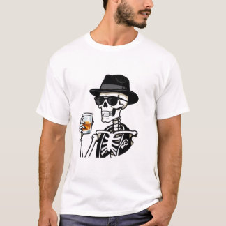 Rauchendes Skelett T-Shirt