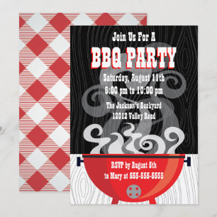 Raucher-BBQ-Party-Einladung Einladung