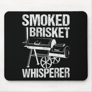 Raucher-Brisket Whisperer Rauchen Fleisch Rbecue V Mousepad