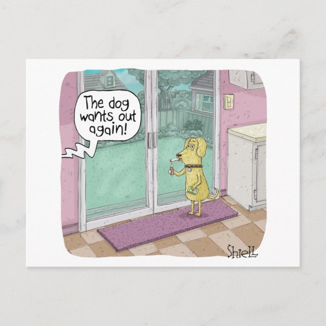 Raucher-Geburtstagkarte Feiertagspostkarte (Vorderseite)