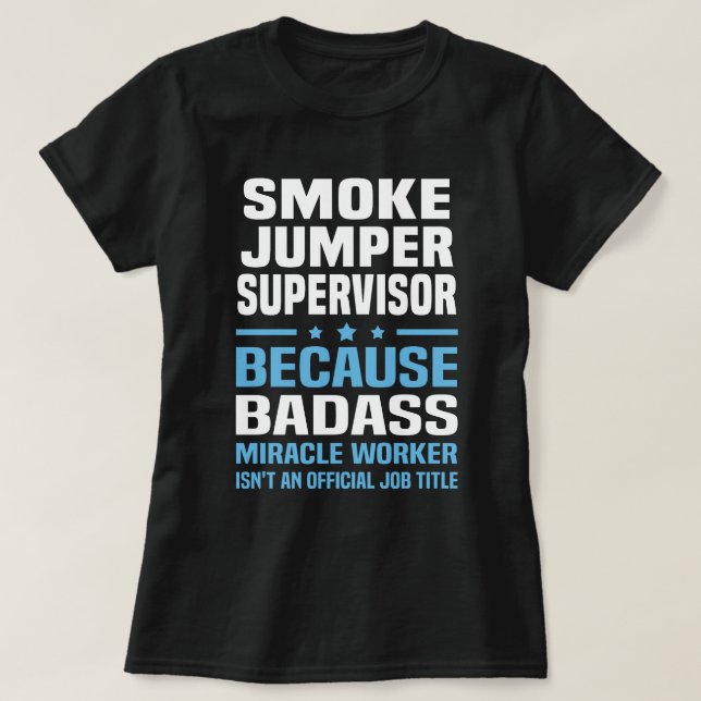 Raucher-Jumper-Supervisor T-Shirt (Design vorne)