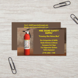 Raucher- und Feuerlöschgerät Visitenkarte