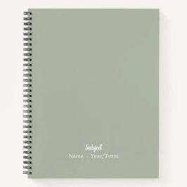 Räuchergrün Notizbuch