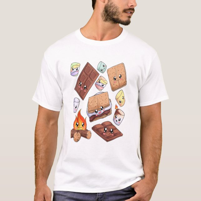Räucherliche Halloween-Kostümgruppe T-Shirt (Vorderseite)
