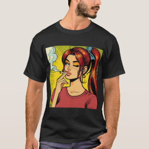 Raucherliebhaber   Pop-Art   Mädchen Stoner   Ziga T-Shirt