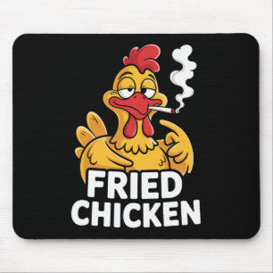 Raucherlokal für gebratenes Hühnchen Lustiger Weed Mousepad