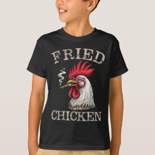 Räucherndes Huhn Grafische Weed Men Frauen T-Shirt
