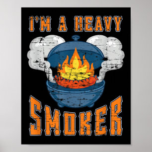 Räuchertes Fleisch Grillsteak Funny Grillen Koch G Poster