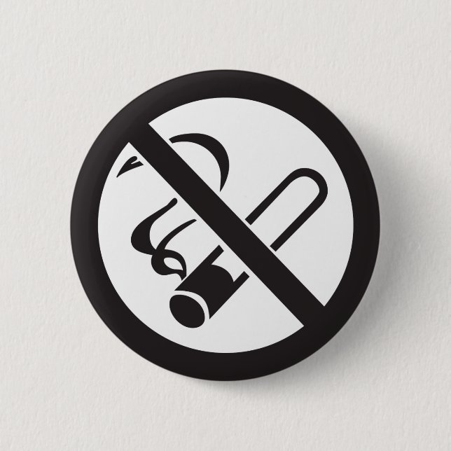 Raucherverbotssymbol Button (Vorderseite)