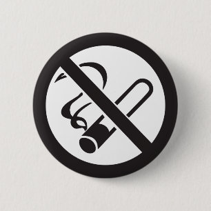 Raucherverbotssymbol Button