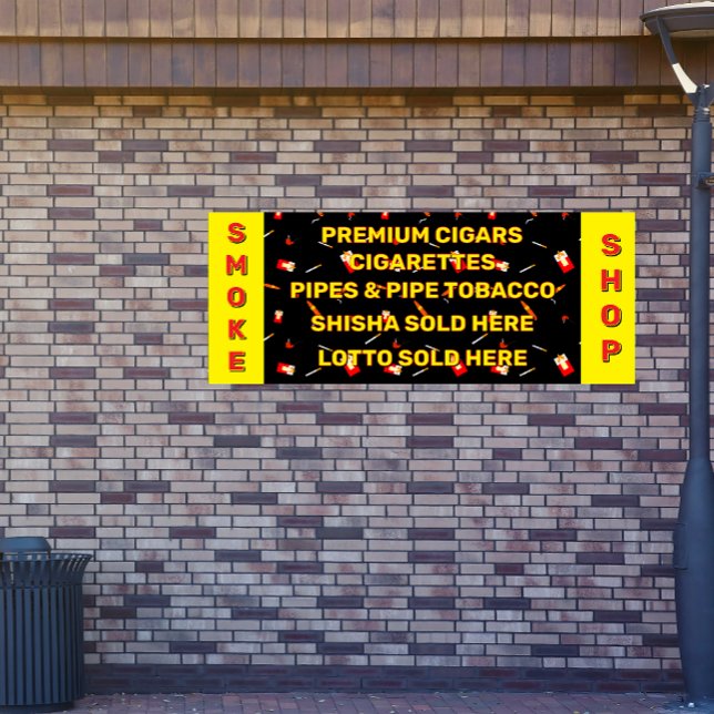 Raucherwaren Tabakwaren Zigaretten Zigarren anpass Banner (Von Creator hochgeladen)