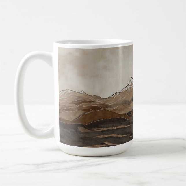 Rauchgebirge Landschaftliches Abenteuer Lover Land Kaffeetasse (Links)