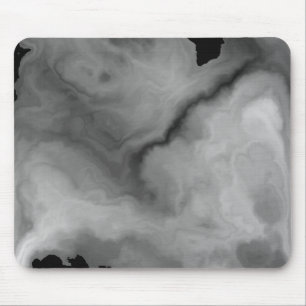 Rauchgrau und schwarzer Marmor Mousepad