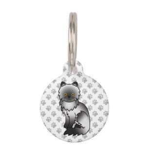 Rauchige persische süße Cartoon-Katze & Infos zum Haustiermarke