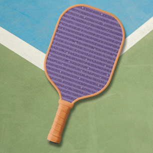 Rauchige Pflaume Glitter Style horizontale Streife Pickleball Schläger