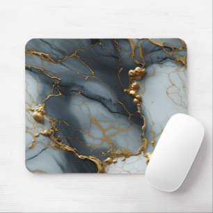 Rauchiger Onyxmarmor mit goldenen Adern Mousepad
