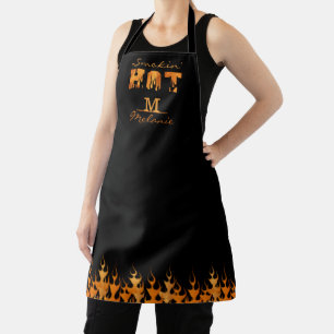 RAUCHIN HOT Monogramm Name GRILLEN Smoker Schürze