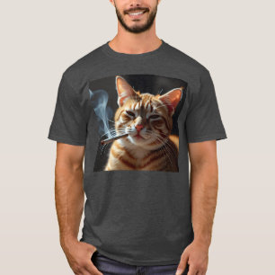 Rauchkatzengeneration Z Meme Katzenrauchen Geschen T-Shirt