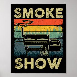 Rauchschau Grillen Smoker Grillen Grillen Rauchen Poster